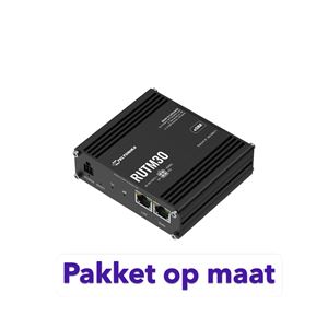 Pakket op maat Custom router with data package
